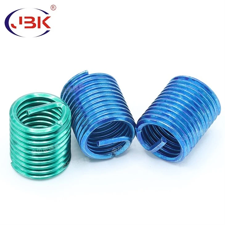 Colored steel wire thread inserts (34)